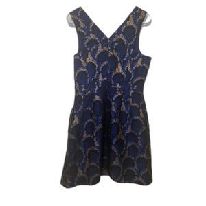 J. Crew Peacock Jacquard Dress Size 8